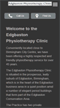 Mobile Screenshot of edgbastonphysiotherapy.co.uk